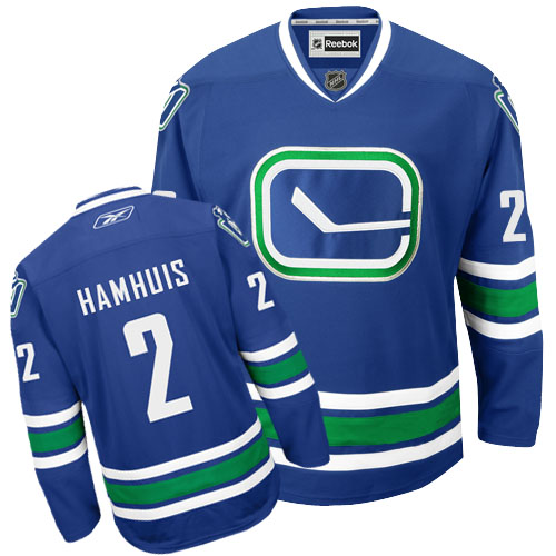 Best Quality Vancouver Canucks 2 Dan Hamhuis Blue Third NHL Hockey Jersey